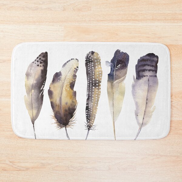 Item preview, Feather Painting Feather Watercolour Painting by Syman Kaye - Modern Feather Art designed and sold by Syman Kaye.