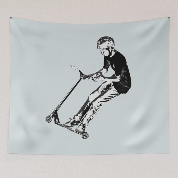 Item preview, Mid-Air Turn - Stunt Scooter Move designed and sold by NaturePrints.