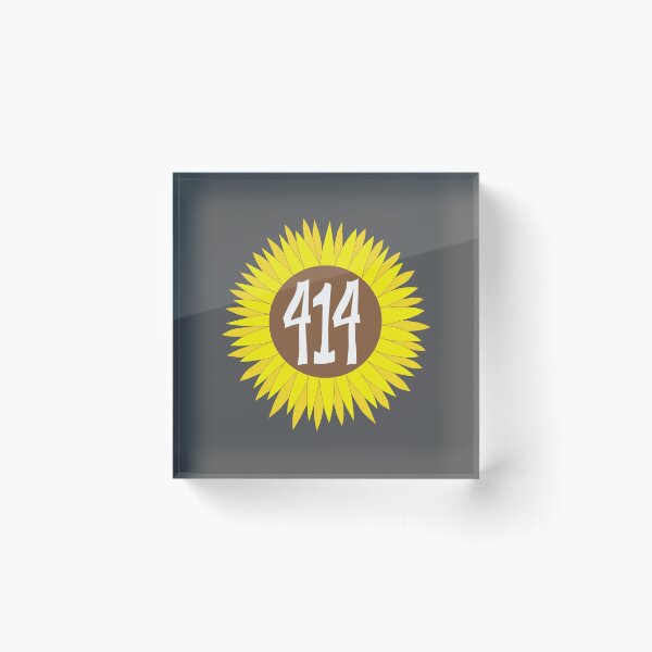 Item preview, Hand Drawn Wisconsin Sunflower 414 Código de Área designed and sold by itsrturn.