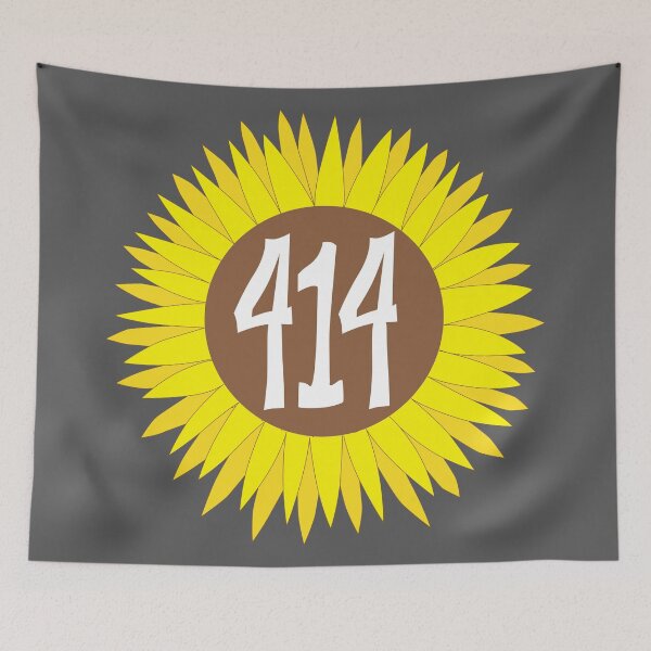 Item preview, Hand Drawn Wisconsin Sunflower 414 Area Code designed and sold by itsrturn.