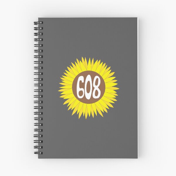 Item preview, Hand Drawn Wisconsin Sunflower 608 Area Code designed and sold by itsrturn.