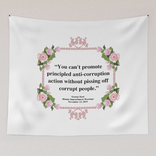 Item preview, Kent Corruption Quote (pink flowers) designed and sold by Thelittlelord.