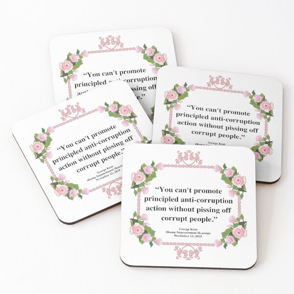 Item preview, Kent Corruption Quote (pink flowers) designed and sold by Thelittlelord.