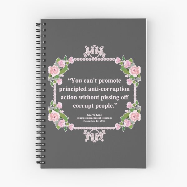 Artikelvorschau, Kent Corruption Quote (rosa Blumen) entworfen und verkauft von Thelittlelord.