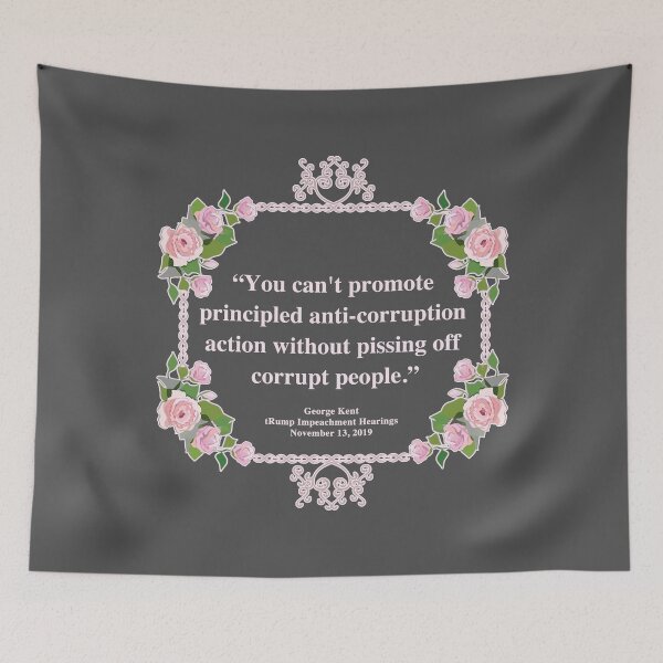 Item preview, Kent Corruption Quote (pink flowers) designed and sold by Thelittlelord.