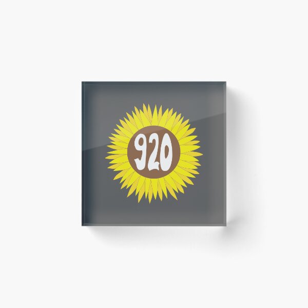 Item preview, Hand Drawn Wisconsin Sunflower 920 Area Code designed and sold by itsrturn.