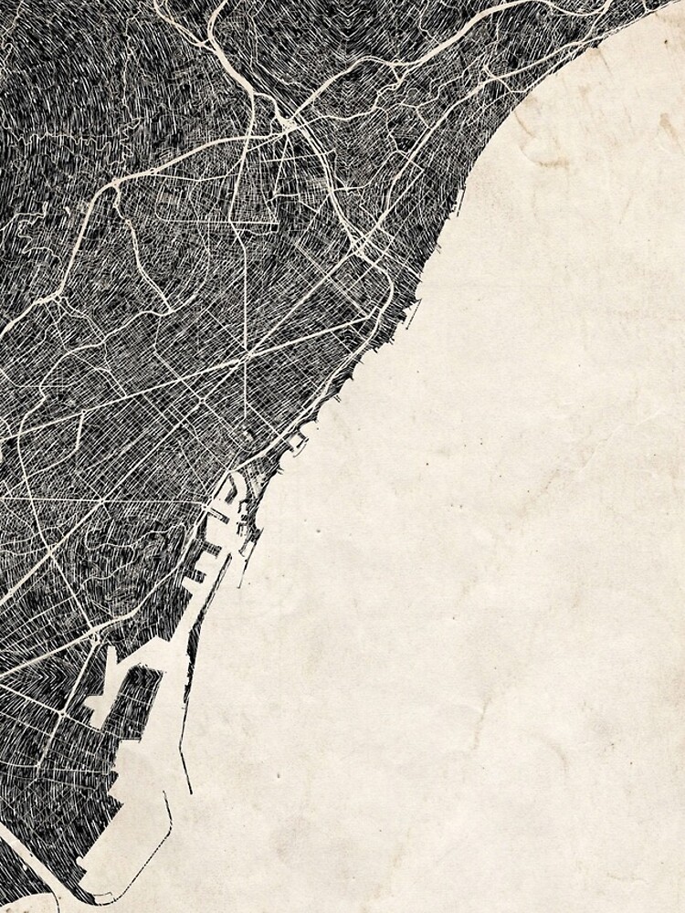 Thumbnail 5 of 5, iPhone Case, Barcelona map designed and sold by InkMaps.