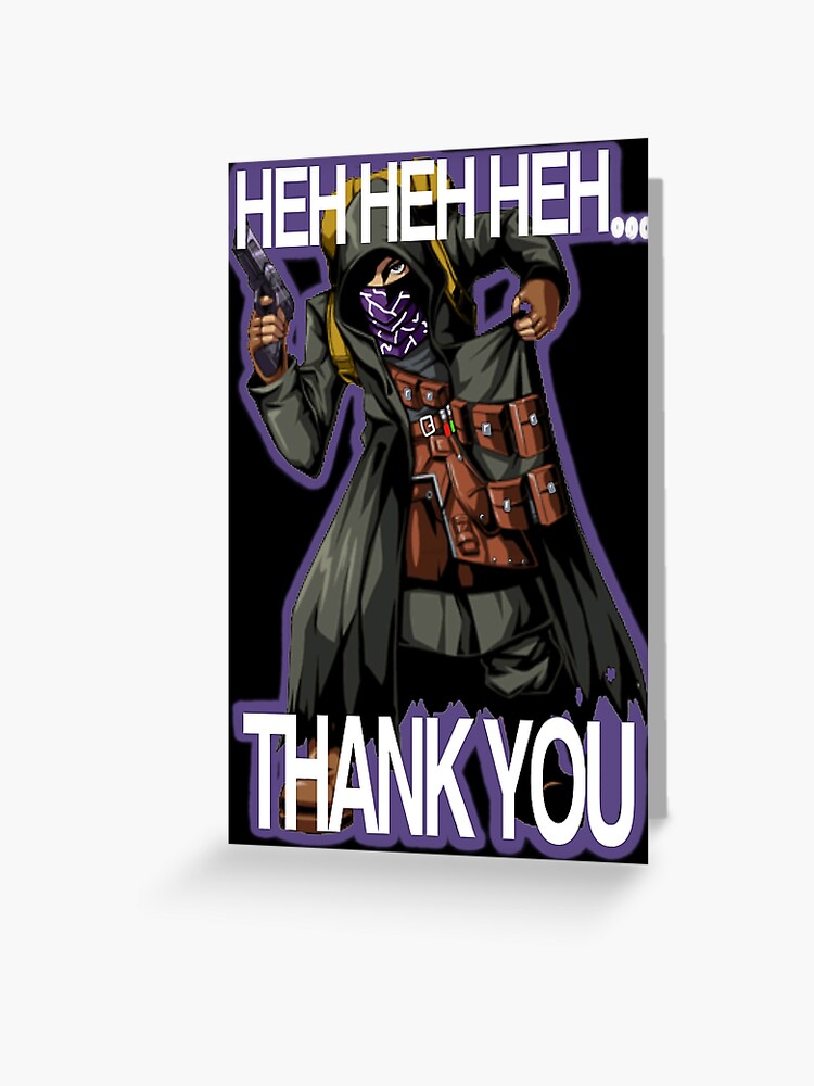 Resident Evil 4 Merchant Quotes Resident Evil 4 Merchant (Quotes # 2) (Purple Outline)" Greeting Card By  Lilflipjimmy | Redbubble