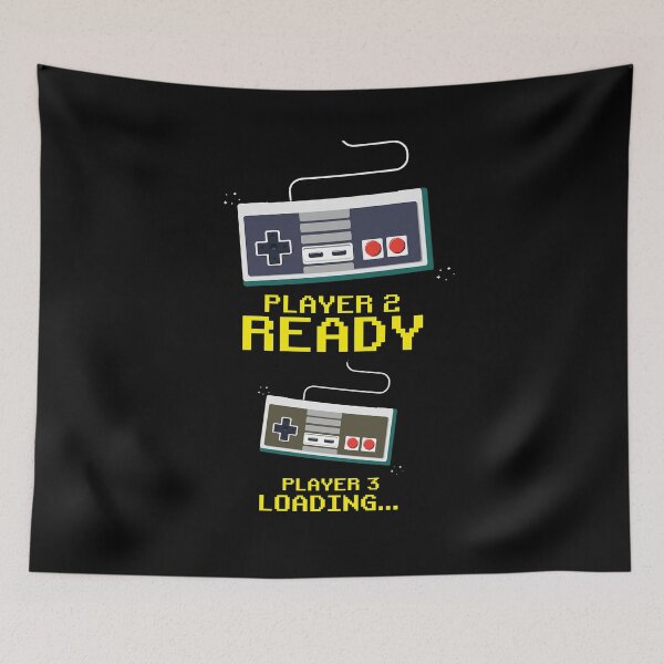 Item preview, Player 2 Ready And 3 Loading New Parent Announcement Gamer Gift designed and sold by Dressed For  Duty.