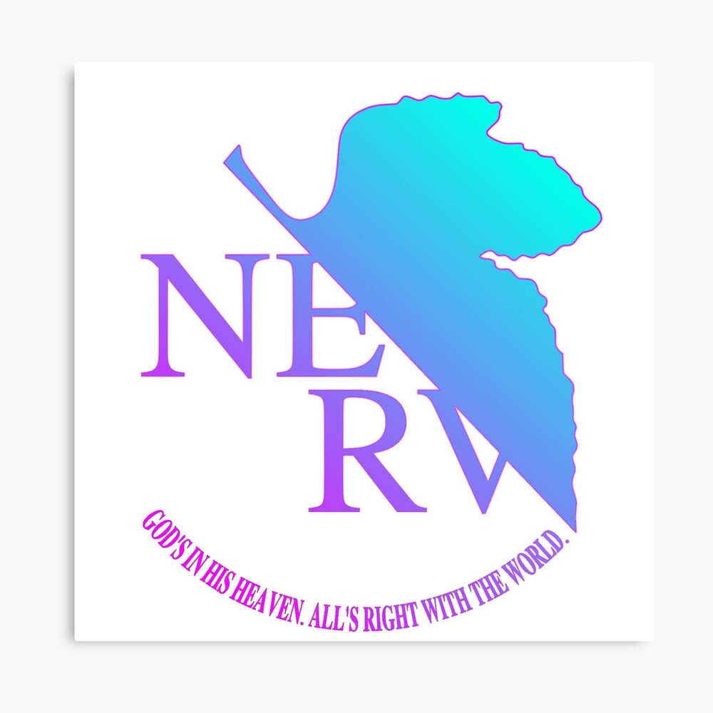 Nerv Logo Aesthetic Metal Print By Yacktown Redbubble