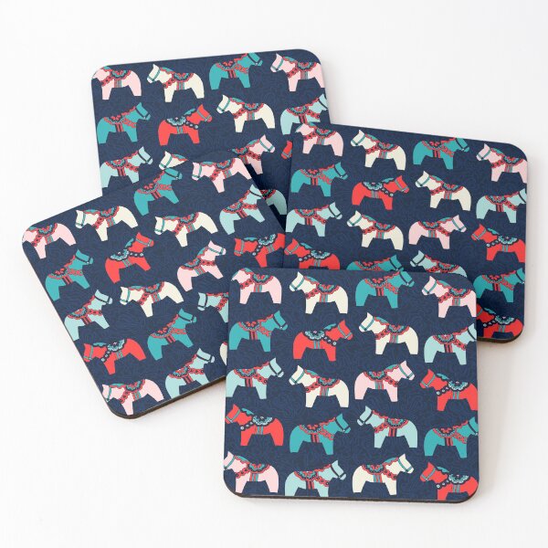 Item preview, Cute Dala Horses Pattern designed and sold by kapotka.