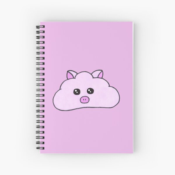 My cute cloud pig ! Spiral Notebook