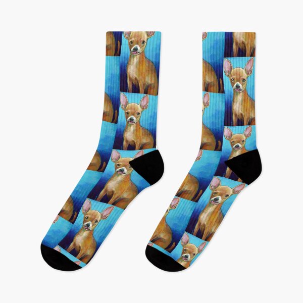 Item preview, Carly the Derpy Chihuahua by Robert Phelps designed and sold by RobertPhelpsArt.