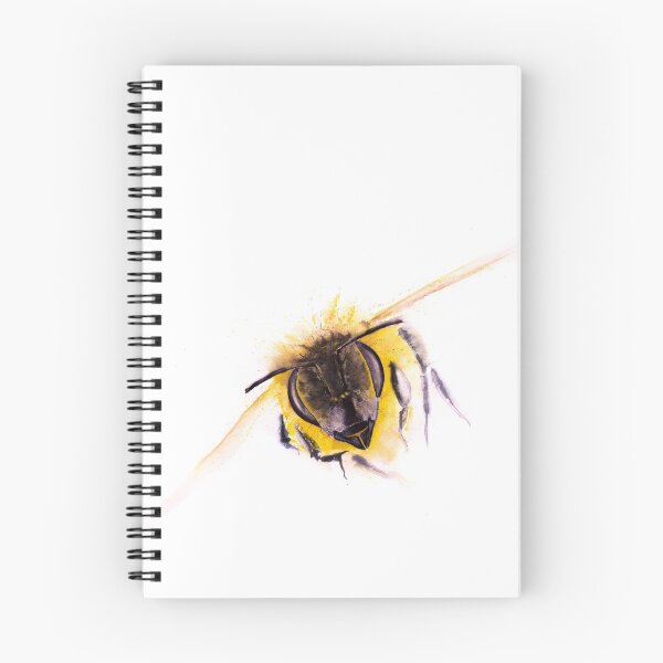 Item preview, Bee Painting Feather Watercolour Painting by Syman Kaye - Modern Bee Art designed and sold by Syman Kaye.
