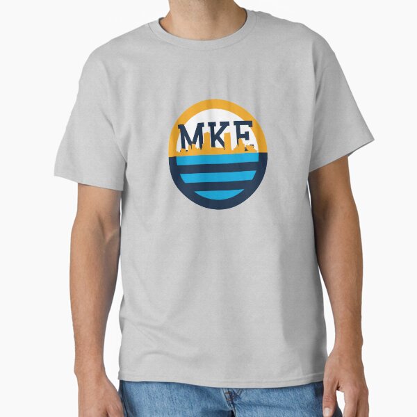 Vista previa del artículo con la obra «El horizonte de Milwaukee y la bandera del pueblo», diseñado y vendido por Third-Coast.