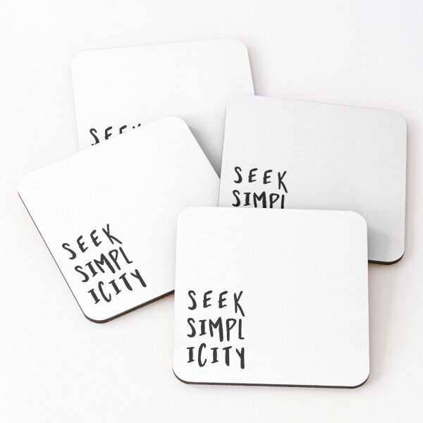 Item preview, seek simplicity | black designed and sold by carolinewithane.