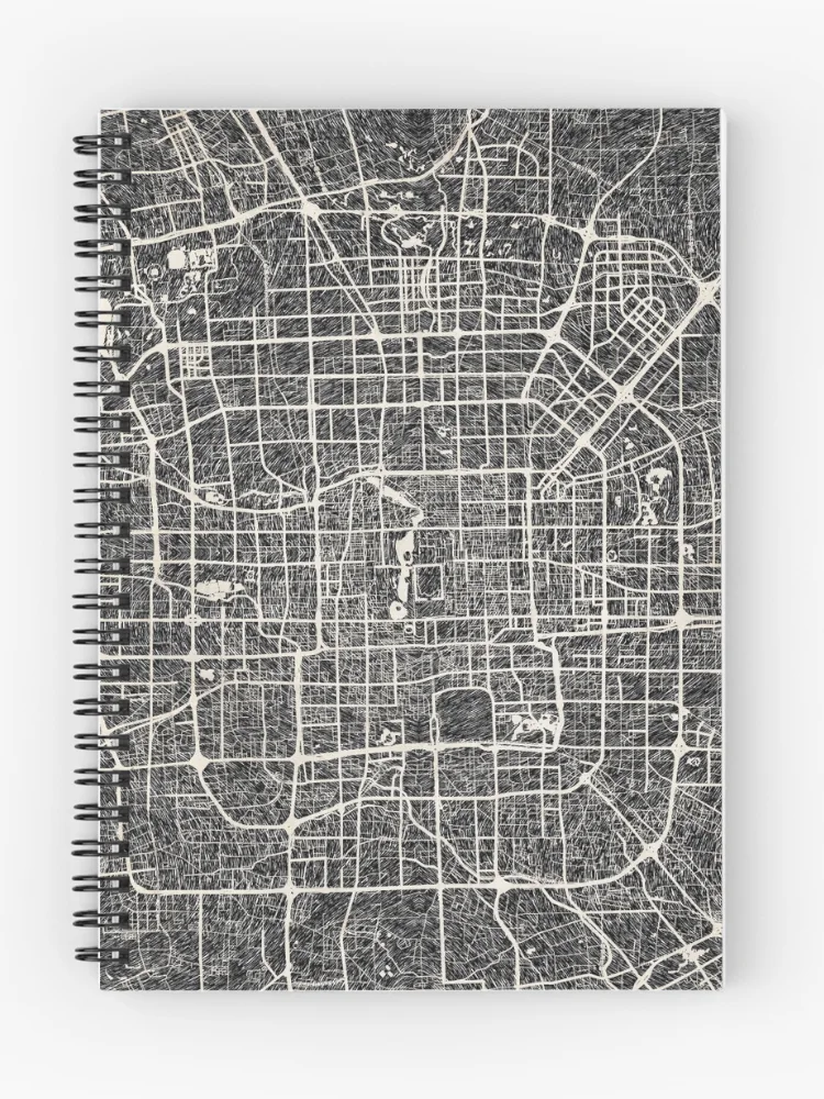 Thumbnail 1 of 3, Journal, Beijing map designed and sold by InkMaps.