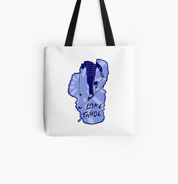 Cross-Country Ski Lake Tahoe All Over Print Tote Bag
