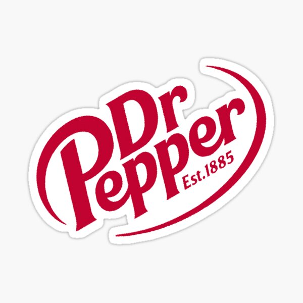 Dr Pepper Red Logo Sticker