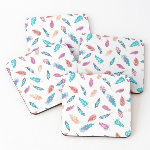 Item preview, Colorful Boho Feather pattern designed and sold by SweetCoolVibes.
