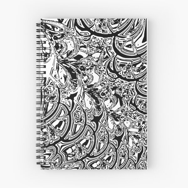 Aperçu de l'œuvre Art fractal noir et blanc créée et vendue par Favorableresult.