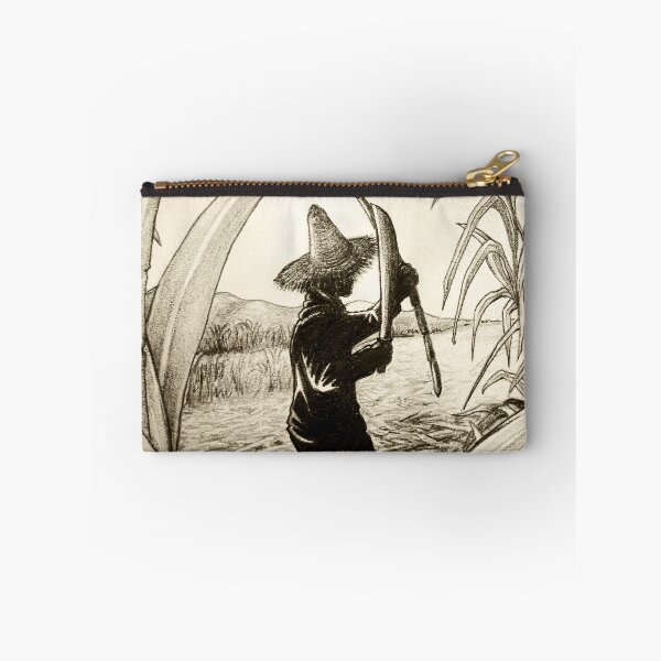 Item preview, Worker Cutting Sugar Cane Pencil Hand Drawing Vintage Style designed and sold by BluedarkArt.