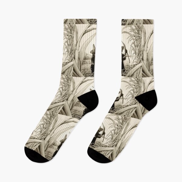 Item preview, Worker Cutting Sugar Cane Pencil Hand Drawing Vintage Style designed and sold by BluedarkArt.