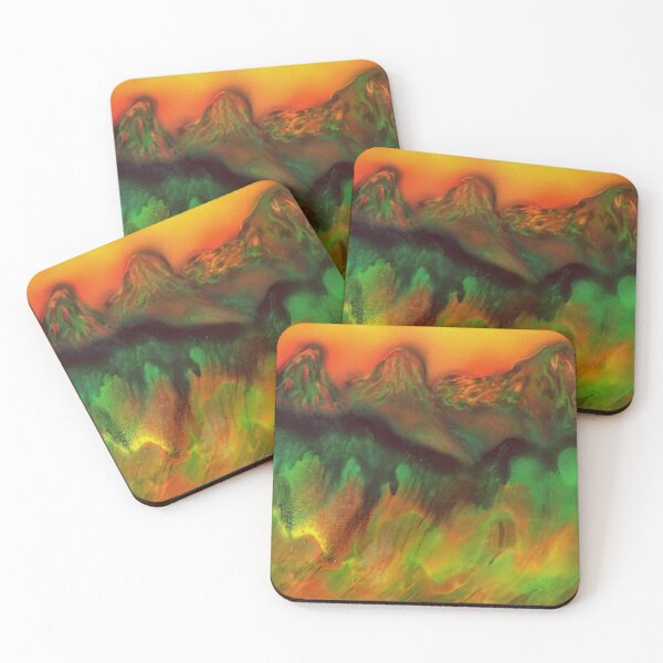 Item preview, Sunset beyond larval mountains designed and sold by George Hutton Hunter.