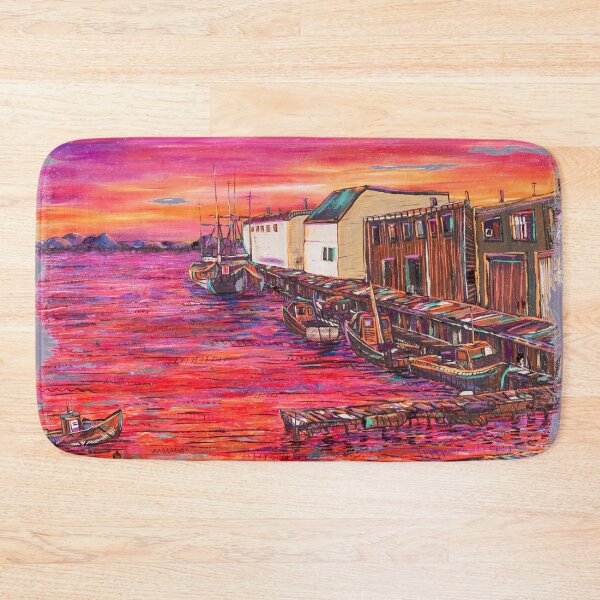 Item preview, Portland Maine Fishing Pier by Angela Ferrari designed and sold by ByFerrari.