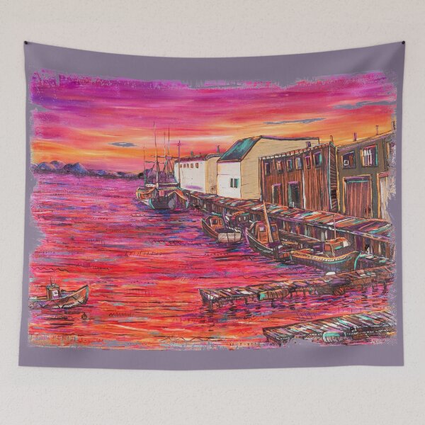 Item preview, Portland Maine Fishing Pier by Angela Ferrari designed and sold by ByFerrari.