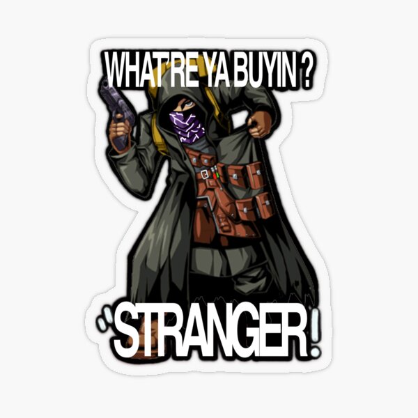 Item preview, Resident Evil 4 Merchant (Zitate Nr. 5) (Black OutLine) designed and sold by Brazz Official.