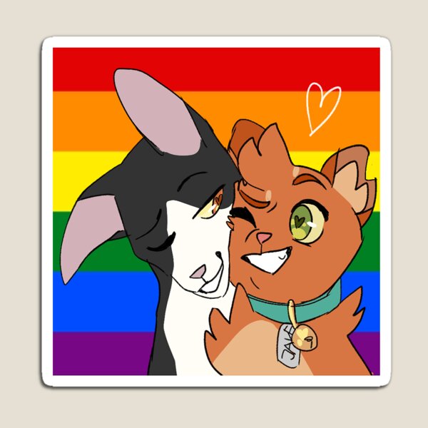 Item preview, gay cats designed and sold by Gekkozilla.