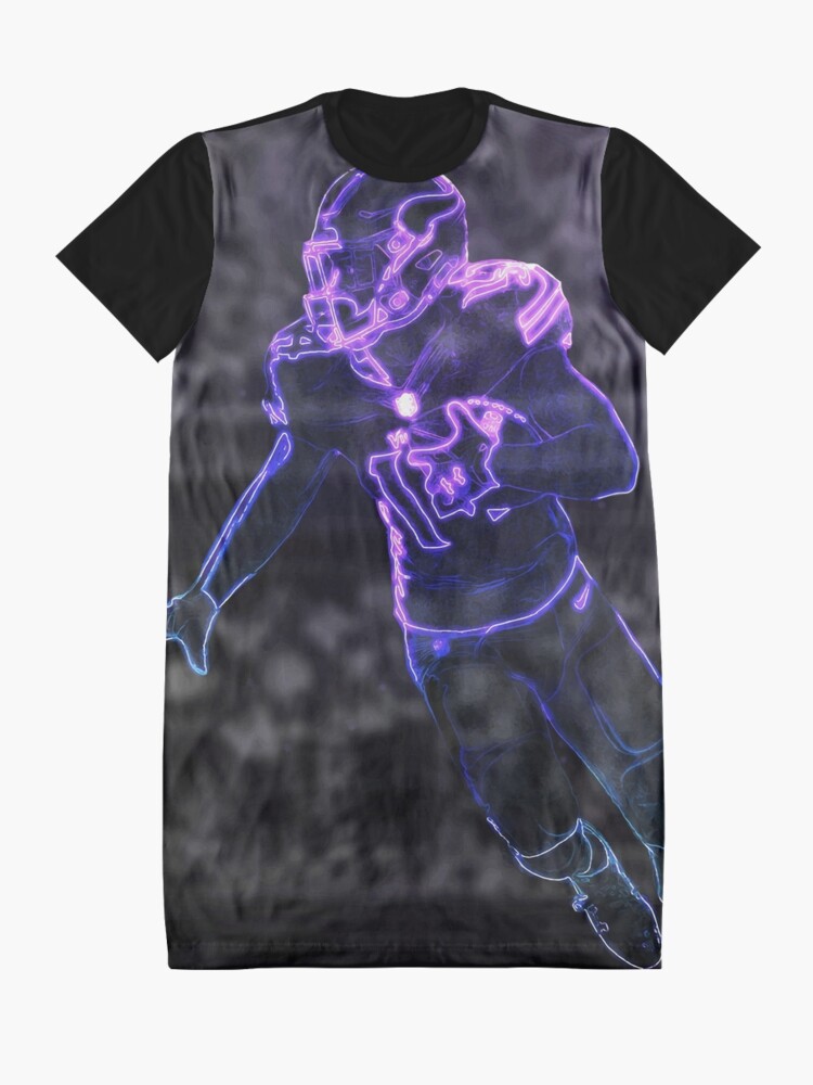 Stefon Diggs Glow Artwork | Graphic T-Shirt Dress