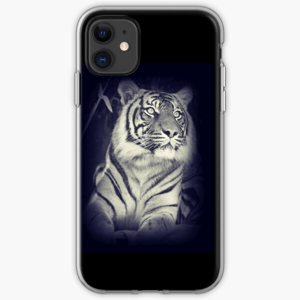 Black & White Sumatran Tiger iPhone Soft Case