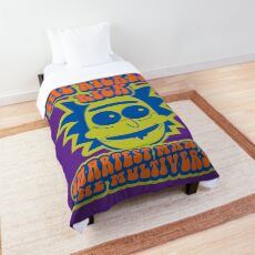 The Rickest Rick Smartest Man In The Multiverse Psychedelic Comforter