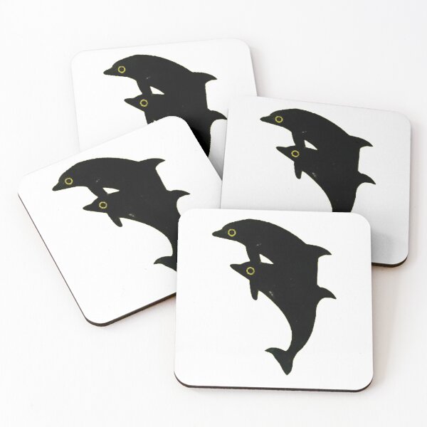 Item preview, Pair Of Black Dolphins designed and sold by VictorIos.