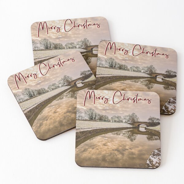 Item preview, #237 Merry Christmas. Snow on the River Soar at Kegworth Village designed and sold by phutball.