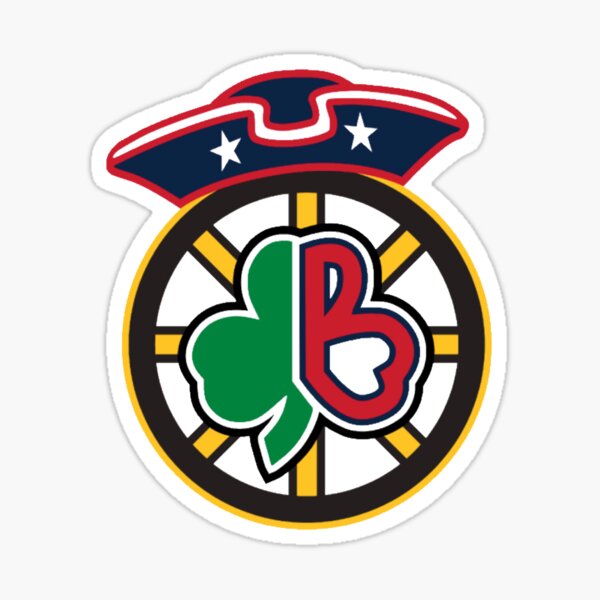 Boston Irish Sport Teams Fan Logo Mash Up Vinyl Sticker Decal 