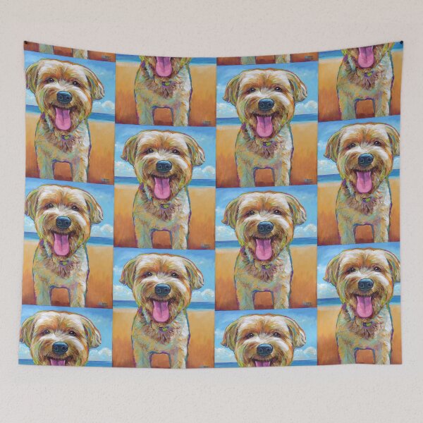 Item preview, Yorkie on the Beach designed and sold by RobertPhelpsArt.