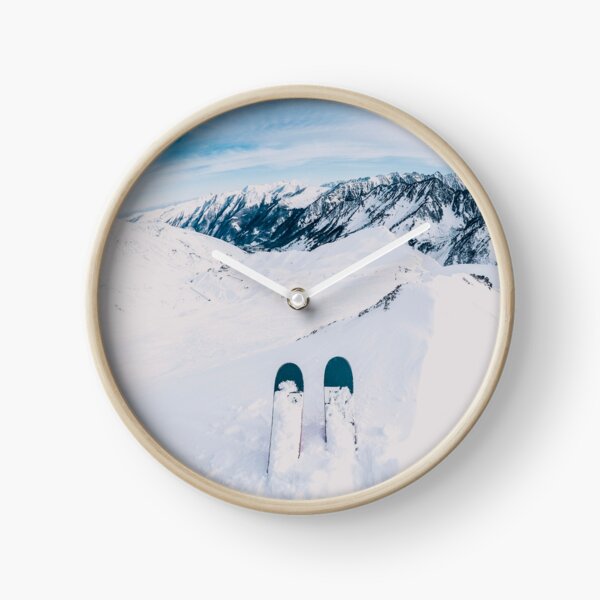 Sommets enneigés Horloge