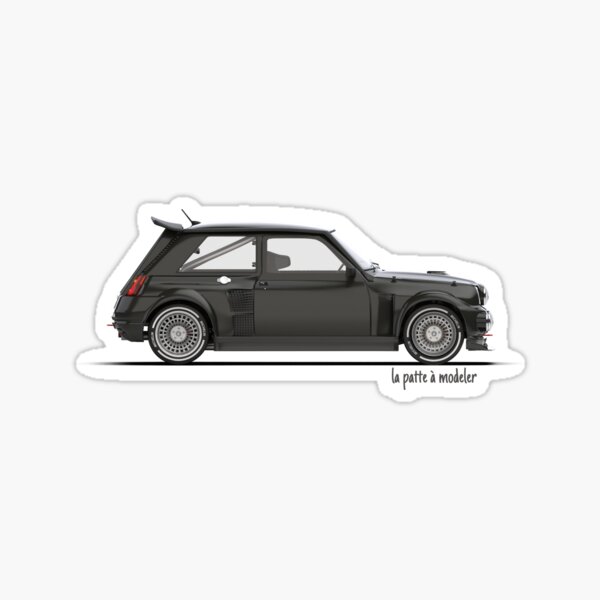 Autocollant Sticker Pression de Gonflage Pneus Froids Renault 5 Turbo