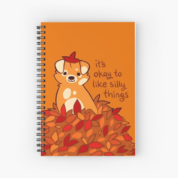 Item preview, "It's Okay to Like Silly Things" Fall Leaves Puppy designed and sold by thelatestkate.