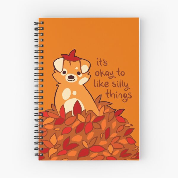 Item preview, "It's Okay to Like Silly Things" Fall Leaves Puppy designed and sold by thelatestkate.