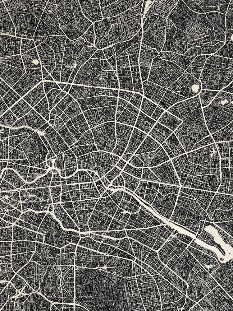 Thumbnail 5 of 5, iPhone Case, Berlin map designed and sold by InkMaps.