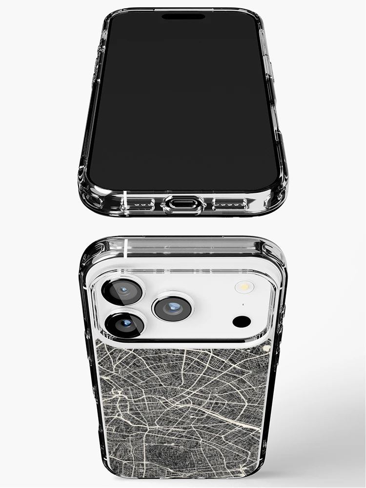 Thumbnail 3 of 5, iPhone Case, Berlin map designed and sold by InkMaps.