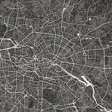 Artwork thumbnail, Berlin map by InkMaps