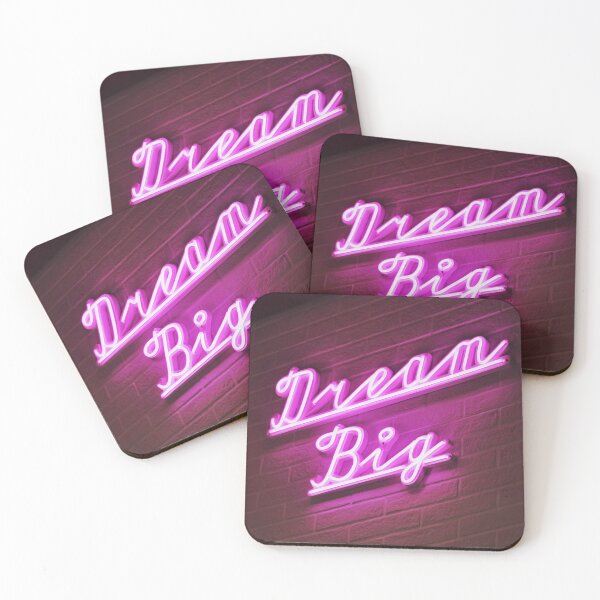 Item preview, Dream Big Hot Pink Neon Sign designed and sold by newburyboutique.
