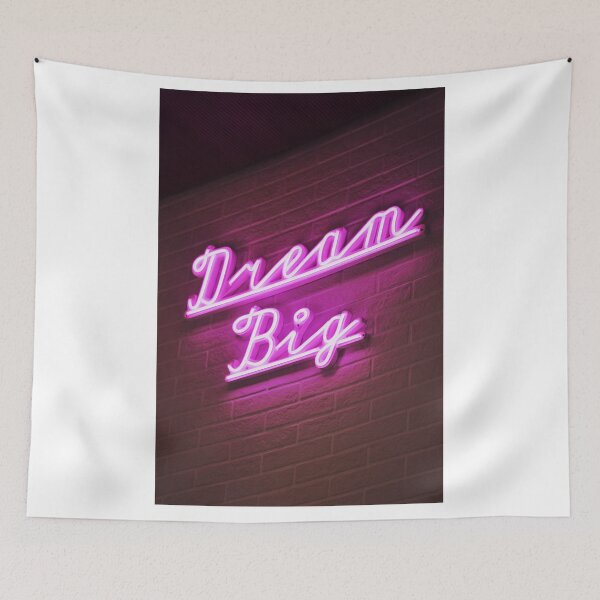 Item preview, Dream Big Hot Pink Neon Sign designed and sold by newburyboutique.