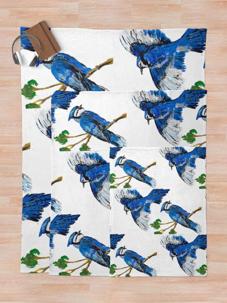 "Blue Jays" Throw Blanket by HCunderground Redbubble