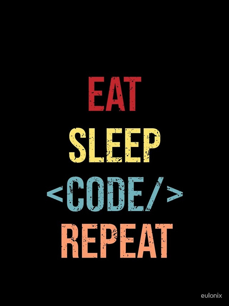 Thumbnail 4 of 4, iPhone Case, Eat, Sleep, Code, Repeat designed and sold by eulonix.